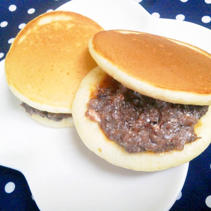 どら焼き　あんバター♪　ホットケーキミックスで・・